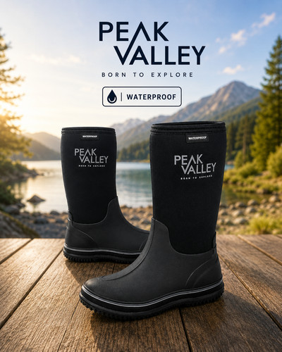 Mens neoprene wellington boots - neoprene,